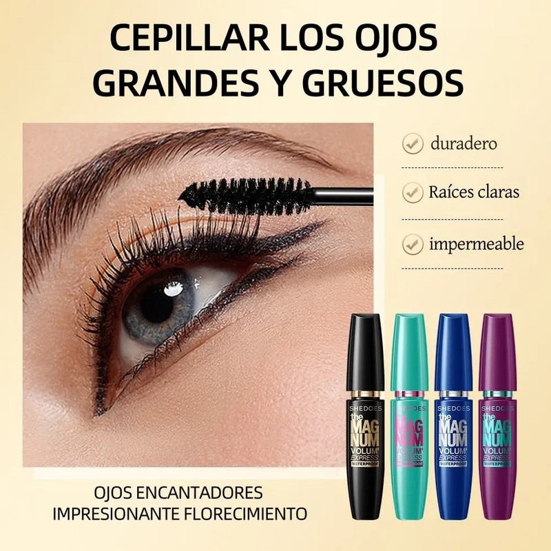 4pcs Rímel 4d Resistente Al Agua, Grueso Y DuraderoMascara de