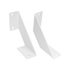 QWORK® Pack of 2 White Shelf Brackets, Shelf Brackets, Heavy