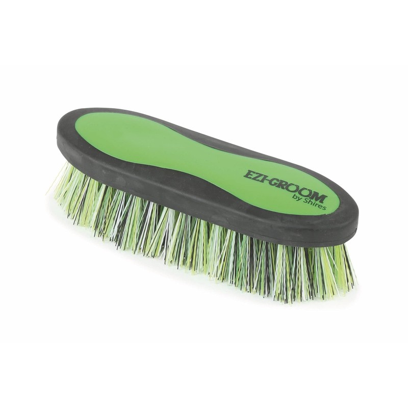 Shires 1482 Ezi-Groom Large 2-Tone Dandy Brush Bright Blue
