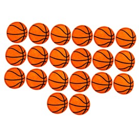 CORHAD 20pcs Basketball Stickers Patch for Jacket Clothes Basketball Color Basketball Decorations Game Appliqué Basketball Patch Basketball Party Decorations Sport Polyester Orange