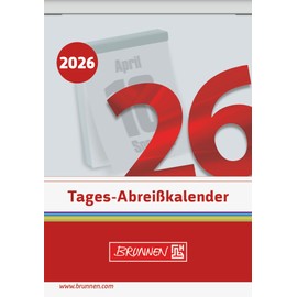 BRUNNEN Tear-off calendar 2026 No. 5 | 81 x 106 mm