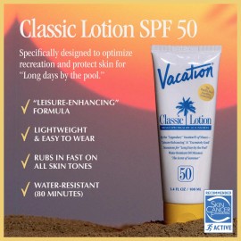 Vacation Loción De Protección Solar Clásica Spf 50 Y Ambient