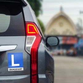 L Magnetic Board | For External Mounting | L Taferl Practice Ride | Tinted Rear Windows | Convertibles, Pick-ups, Delivery Trucks