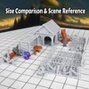47pcs Village Yard Terrain Set for DND and Tabletop Games,