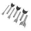 7pcs /set DIY Leather Carft Half Round Punch Belt End