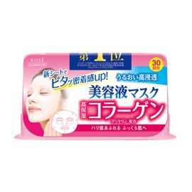 Kose Clear Turn Essence Facial Mask with Collagen - 30 masks (japan import)