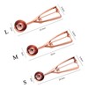 ZYHUI Gold Ice Cream Scoop Stainless Steel Cookie Scoops for