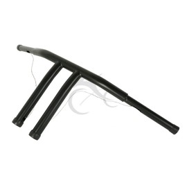 Black 9.5" Rise 1.25" Straight T-Bars Handlebar For Harley FLST FLXT Sportseter XL Dyna Drag Bar