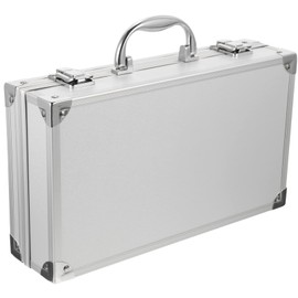 Toyvian Toolbox Lockable Cosmetic case Hard briefcases for Men Briefcase for Women Aluminum Briefcase Small Travel Cases Hard case Men's Tools Carrying case Make up Miss Flannel Equipment