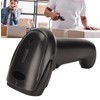 Bluetooth Barcode Scanner Compatible Bluetooth 2.4GHz Wireless Wired Black Barcode