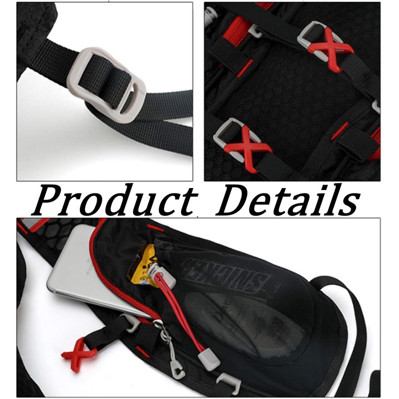 Hydration Backpack 5L (Black + 2L Bag, 5L)