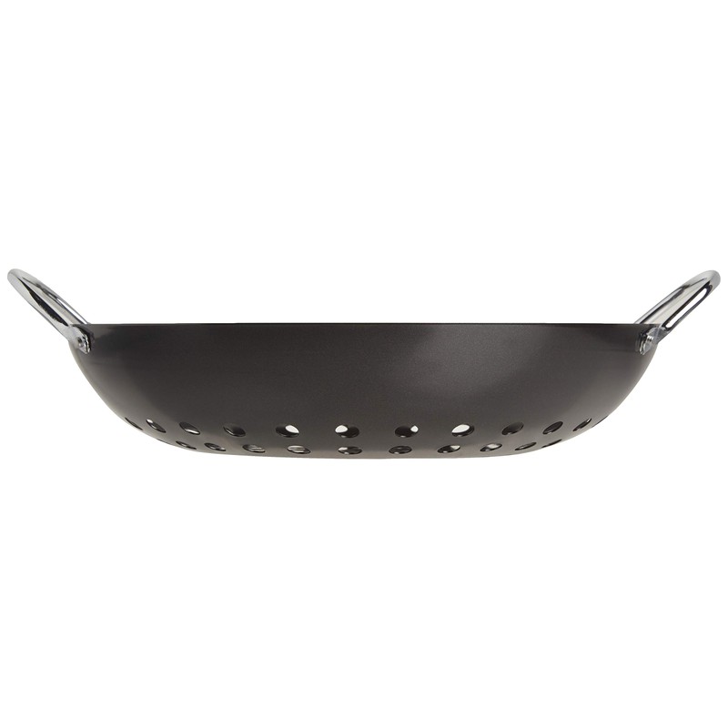 TableCraft Wok redondo para barbacoa con mango de metal de