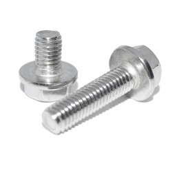 Hexagon Head Screws with Flange M6 x 12 Pack of 20 DIN 6921 A2 Stainless Steel Full Thread without Locking Toothing