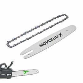7" Chain and 7” Guide Bar Pitch: 1/4" Low Profile 44Drive Links Replacement Chain For 2-in-1 Cordless Pole Saw & Mini Chainsaw .043" Gauge