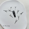 NAIL ANGELネイルアクセサリーランダム混合50粒入りパンク風誇張ダークブラックシリーズネイル合金アクセサリー JA022