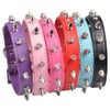 Yiwong Spiked Leather Dog Collar, Bullet Nail Rivet Dog Collar,
