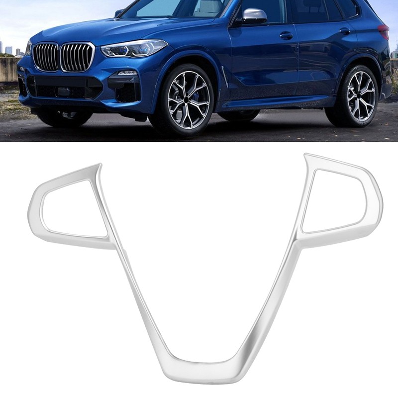 Car Steering Wheel Button Frame Cover Chrome Trim Fits for