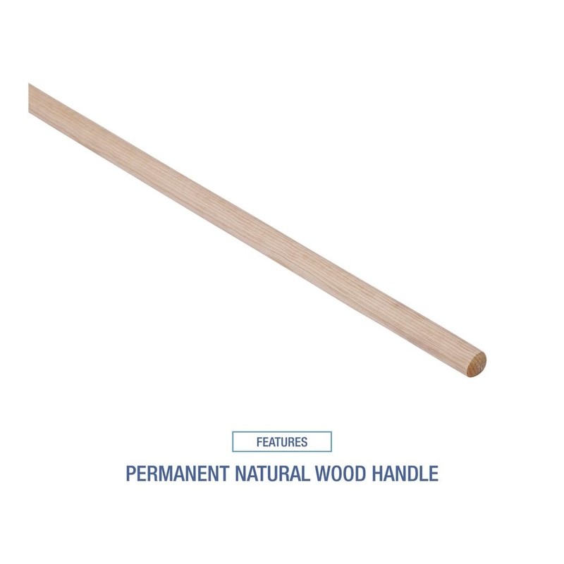 Boardwalk 120C Deck Mop, 54" Wooden Handle, 20oz Cotton Fiber