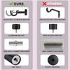 Lwiiom Heavy Duty Curtain Rods,1 1/4" Large Diameter Premium Nonadjustable