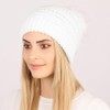 HSAJS Women's Beanie Hat Warm Winter Knitted Hat with Bobble