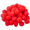 Kids B Crafty 50 Red Pompoms Craft Supplies 17mm Each