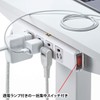 Sanwa Supply TAP-SP34MG-3 Thunder Guard Tap, 3P, 4 Socks, 9.8