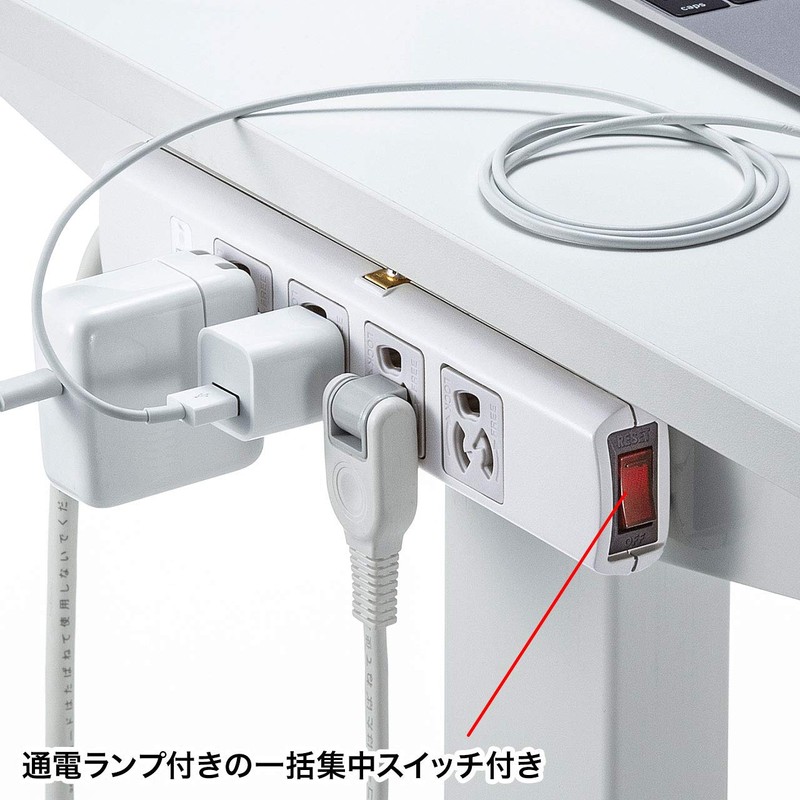 Sanwa Supply TAP-SP34MG-3 Thunder Guard Tap, 3P, 4 Socks, 9.8