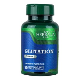Glutation Omega 3 De Herbalia Lab 90 Cápsulas Sabor Sin Sabor