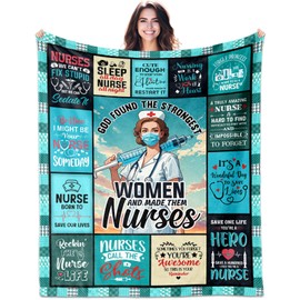 CMAJZIN Nurse Gifts for Women, Gift for Nurses Week Blanket 60"X50", RN Gift for Nurses Practitioner, Nurse Birthday Graduation Retirement Gifts