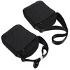 Shoulder Bag Portable Waterproof Adjustable Black Messenger Bag for Men