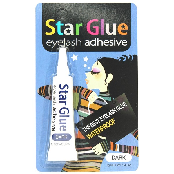 6packs of Star Eyelash Glue for Strip Lashes (Dark) 7g (1/4oz)