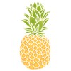 Pineapple Stencil, 4.5 x 10 inch - Fruit Vegetable Kitchen