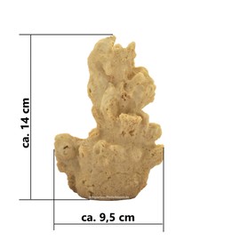 Rock/Stone, 9.5 x 8 x 14 cm, Nano Aquarium Seawater Reef Rock Replica