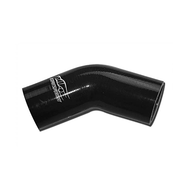 4-ply Silicone 45 Degree Elbow Radiator Hose Joiner Pipe Black