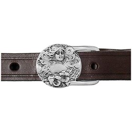 Indiana Metal Craft Nouveau Woman Buckle and Belt EX3B IMC-Retail 42 Chestnut Brown