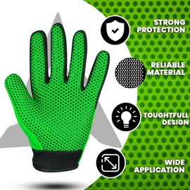 SAGA SPORTS Bike Gloves for Future Champions. Motocross Gloves with Ultimate Protection. Essential Dirt Bike Gloves & BMX Gloves. The Choice for Motorbike Gloves (Green, S)
