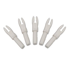 ZSHJGJR 50pcs Archery Arrow Nocks Plasticnock Arrow Tails Replacement Nock for ID 4.2mm Insert Nock Pin Arrow Tails Archery Arrow Shaft End Accessories (White)