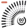 Black Dry Erase Markers, Shuttle Art 60 Pack Magnetic Whiteboard