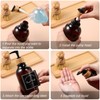 Zopeal 4 Pcs Kitchen Soap Dispenser Set 16 oz Dish
