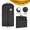 ecooe 2 x Garment Bag, Black Garment Cover, Clothes Protector,