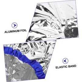 Ipetboom 1pc Self-heating Deep Conditioning Hat for Hair Care Constant Temperature Hair Mask Cap Portable Aluminum Foil Scalp Protection Cap for Home Salon Use