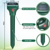 Mole Repellent for Lawns 4 Pack,Solar Gophe Repeller Ultrasonic Gopher