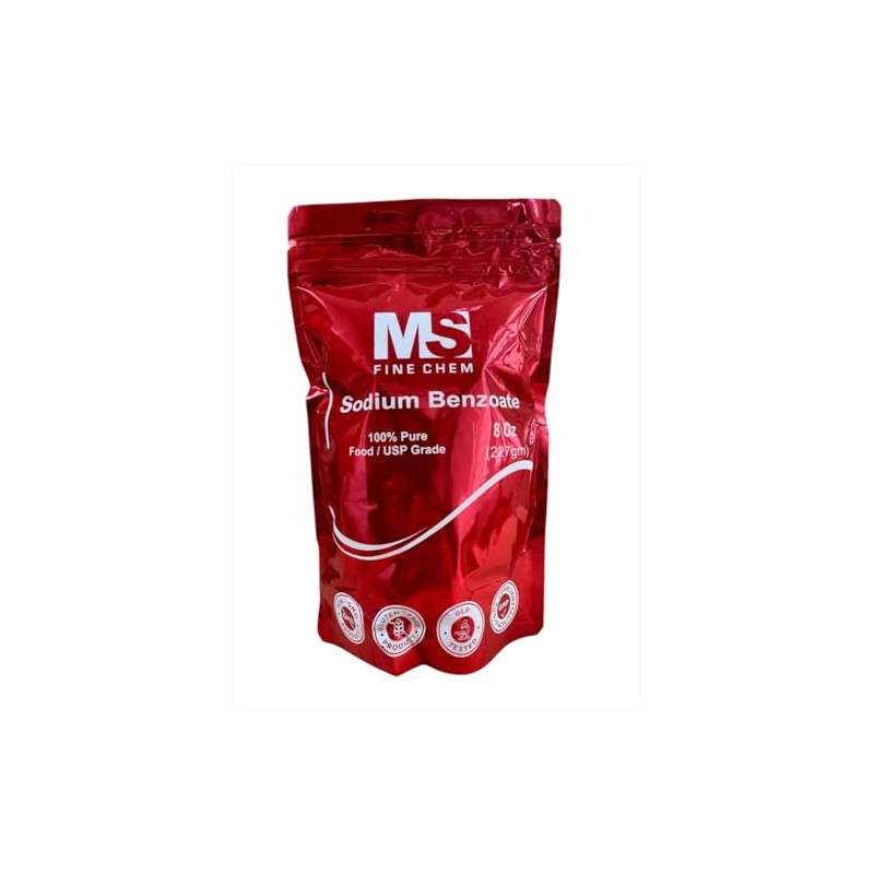MS Finechem Sodium Benzoate 100% Purity Food Grade Preservative Additive