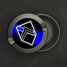 Metal Zyn Container | Metal Zyn Holder | Zyn Metal Can | Metal Container for Zyn Holder | Metal Zyn Pouch Cans | Thin Blue Line Police Ranks Sheriff Ranks |Law Enforcement Gifts | Corporal