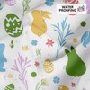 APROPHIC Easter Shower Curtain, Funny Rabbit Shower Curtain Set, Coloured