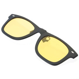 Goodland GD-CLGL Ultra Lightweight Clip-on Sunglasses, Polarized Dimming, Flip-up, Wellington, UV 400 Protection, Men's, Women's,, Yellow (for night)