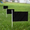 Anley Black Mini Flag 12 Pack - Hand Held Small