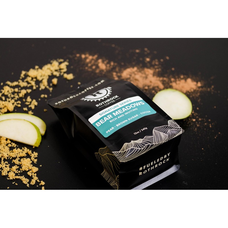 Rothrock Coffee Bear Meadows Dark Roast Whole Bean coffee 12oz