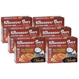 Pamela's Products Gluten Free Whenever Bars, Oat Chocolate Chip Coconut, 7.05 Oz, 5 Count, Pack of 6