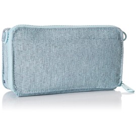 Vera Bradley Women's Recycled Lighten Up Reactive Compact Crossbody Purse with RFID Protection, Navy Mint Heather, One Size